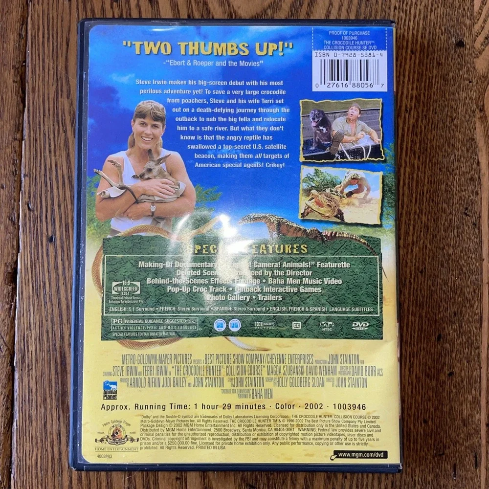 The Crocodile Hunter Steve's‎ Story (Irwin) Animal Planet Video DVD